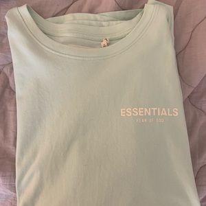 Essentials FOG Boxy Logo Tee Size Medium Mint